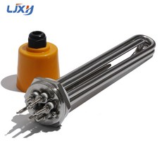 전기난로LJXH DN32 3U 관형 전기 침수 히터 가열 요소 프로브 및 접지 나사 3/4.5 6 12KW 1 인치 BSP, 01 220V_01 3KW 190mm