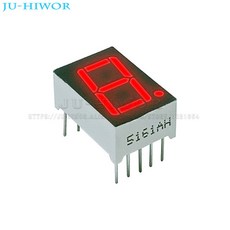 전자부품 10pcs 0.56 인치 10 핀 5161AS 5161BS 1 비트 자리 7 세그먼트 빨간색 LED 디지털 디스플레이 Digitron 일반적인 양극 음극 C-C C-A, [01] 0.56inch C-C