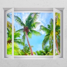 창문형풍경스티커