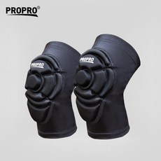 닷츠스타일 스포츠무릎보호대 PROPRO 운동 남성 여성 단 더블 플레이트 눈 충격흡수 사파리 라이딩 등산 암가드, L
