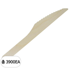 냅킨코리아 나무나이프 개별포장, 3900개, 1개입
