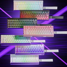 [ xc샵 ] 독거미 AULA HERO 68 HE 마그네틱축 기계식 게이밍 키보드 RGB램프 8K RT-0.01mm 알루미늄위치판 객제화구조 최신 출시, 옥황마그네틱축, 화이트등대판-측각, HERO 68HE버전