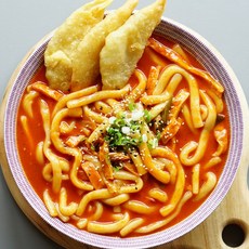 [봉봉스떡볶이] 추억의 국물떡볶이-핵매운맛(누들떡+어묵+소스)2인분, 480g, 1세트