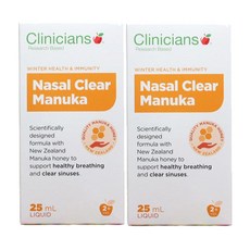클리니션스/클리니션즈 네이설 클리어(Nasal Clear) 마누카 25ml X 2개, 1세트