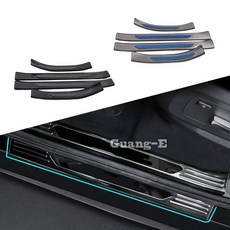 커버 페달 도어 씰 스커프 플레이트 커버 외부 도어실 BMW X5 X드라이브 40i 19-22 style 3, style 1