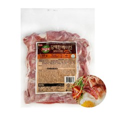 [다만세푸드] 롯데햄 의성마늘 담백한 베이컨 파지1kg / 볶음밥 토핑, 1kg, 1개