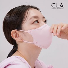 CLA 슬림핏 대형(남성권장) 새부리형 2D 컬러 국산 4중 MB필터 마스크, 1매입, 25개, 핑크