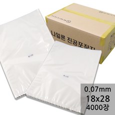 업소용 진공필름 무연신 0.07mm 18x28 4000장 박스, 1개