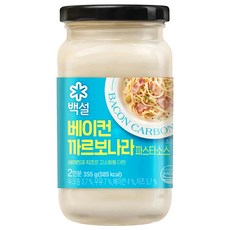 백설 베이컨까르보나라 파스타소스 355g, 1개