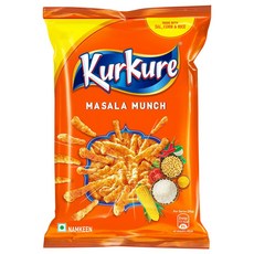 인도 Kurkure Namkeen 칩 칠리 차카 맛 바삭하고 매운 스낵 70g, 90g(1팩), 1개 - 타케우치마리야lp