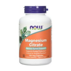 나우푸드 구연산 마그네슘 Magnesium Citrate 400mg 120베지캡슐, 1개, 120개