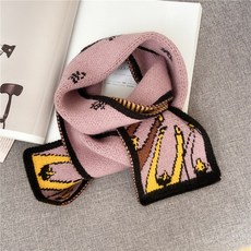 739번 뜨개질 학원녀 추동 스카프 패션에 잘 어울리는 니트 원주쿠 롱 캐릭터 퍼머Z