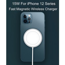 15W Magsafe 빠른 자기 무선 충전기 스탠드 QI 충전 아이폰 12 프로 최대 12 미니 빠른 20W 미국 EU 영국 USB C 충전기|무선 충전기|, 1개, 15W and EU 20W USB-C, CN