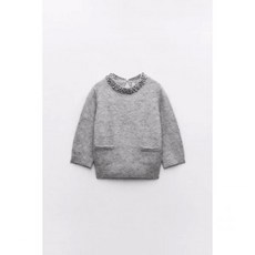 자라 2024 봄신상 여성용 큐빅넥숏니트가디건 9598005 802