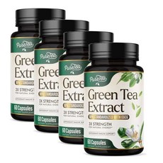 실버오닉스 그린티 녹차 추출물 1000mg 위드 EGCG 캡슐 SILVERONYX Green Tea Extract, 4개, 60정