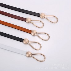 위파인더 가는 벨트 여성 스타일리쉬한 소가죽 코디 원피스 꼬임 소가죽 벨트 한판 학생 벨트