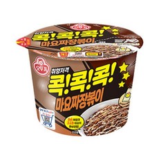 오뚜기 PC방 콕콕콕 마요짜장볶이 용기 간편식 컵라면 130G, 4세트