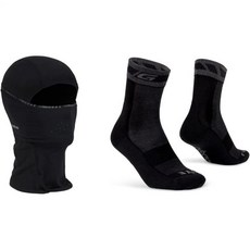 독일 GripGrab 겨울 자전거 발라클라바 열 양털 페이스 마스크 소프트 웜 사이클링 언더헬멧 스포츠, 검은색, 54-57, 겨울 사이클링 양말과 함께 묶음