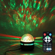 LED 미러볼 램프 생일 파티 방송 리모컨 USB전원