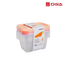 [다이소]파스텔TARK직사각높은형750ML(4P/SET)-1008183, 4개