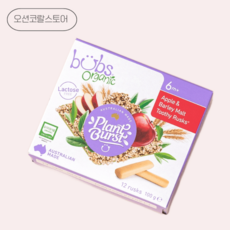 앙파파 디팅거스트 투씨러스크 12개입 1박스 맛선택 치발과자 이앓이과자 떡뻥 순수한, 바나나&블루베리