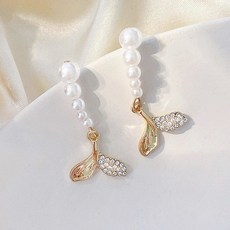 고래꼬리24k금귀걸이