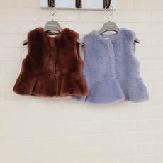 모다까리나 깜찍한 포근니 퍼 조끼 M2041V054