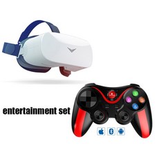 vr기기 핸드폰VR 히트 세트 올인원 안경 가상 현실 헤드셋 스마트 100P 3D 무선 스팀 비디오 게임 영화 헬