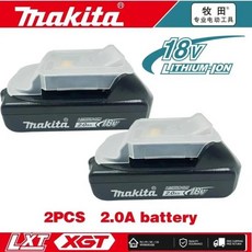 마키타 충전식 배터리 18V 6000mAh 배터리 18650 BL1822 BL1850 BL1860 BL1860B 충전기 포함, 2개, 한개옵션1