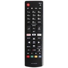LG LED LCD TV용 리모컨 교체 AKB75095308 32LJ60V 43UJ634V 49UJ634V 55UJ634V 65UJ634V 43UJ6309 49UJ630, 1) Black, 1개