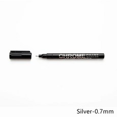 마카 0.7/1/3mm 전기 도금 크롬 미러 마커 실버 액체 손 수리 금속 방수 펜 공예품 페인트, [01] A-Silver 0.7mm