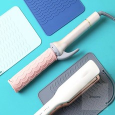 실리콘 고데기 매트 보관용파우치 휴대용, 민트