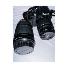 캐논 EOS 레벨 T7 24.1MP 18-55mm 렌즈 DSLR 카메라 - 블랙+렌즈 Efs 55-250mm