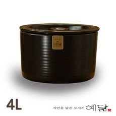 현관 소금 항아리 옹기 단지 4L 용량, 1개