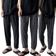 일상에닿다 남성 냉장고바지 몸빼바지 9부 냉감 작업복 1+1+1