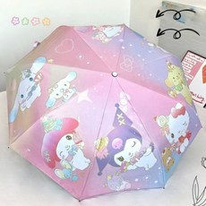 산리오 헬로 키티 우산 시나모롤 시나몬롤 쿠로미 마이멜로디 마멜 걸 비오는 날 전자동 비닐 양산 집들이 파티 생일 선물 2168886