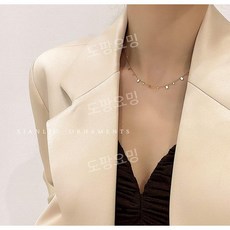 장나라 목걸이 서재원 티타늄 나의해피엔드 골드