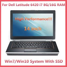 2021 Dell E6420 노트북 i5 i7 8G16G RAM SSD HDMI WIFI windows710 14 인치 화면 진단 컴퓨터 견고한 터프북 견고한 컴퓨터, 8)i7 8g 512g ssd