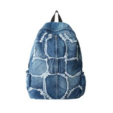 IUGAMAKARAS 이우가마카라스 Washed Denim Turtle Backpack (Blue), none