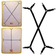 2 pcs 침대 서스펜더 스트랩 매트리스 패스너 홀더 삼각형 그리퍼 시트 클립, 상세내용참조