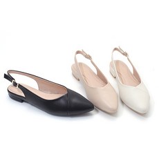 세라 슬링백 스틸레토 카우레더 베이직 1CM O23G001
