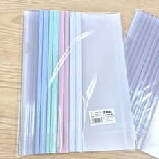 후니몰 A4 두꺼운 쫄대파일 1P 서류 문서 파일 최대60장, 랜덤파스텔1개