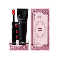 잇플래쉬 LED 칫솔 잇몸관리 칫솔치약세트 8억선물세트 이병헌칫솔 블랙칫솔, 블랙