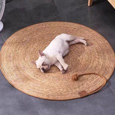 손톱 날카로운 보드 스크레이퍼 매트 등나무 스크래치 나무 고양이 스크래처, Mat and ball, 1개