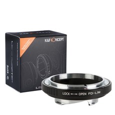 KnF FD-LM 렌즈변환 어댑터 캐논 FD 렌즈 > 라이카 M 바디 - 뒤캡옵션 _무반사코팅 Canon FD Lens to Leica M adapter (cap option), 1개