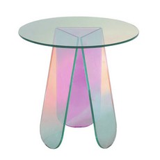 홀로그램테이블 왕비가구 아크릴협탁 숙위홈 모듈협탁, 복장을 갖추다 + 지름 40cm 높이 45