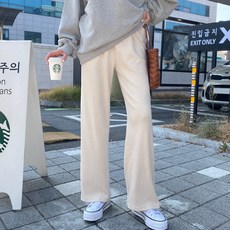 땡스메리 / 릴리 골지 와이드 밴드바지