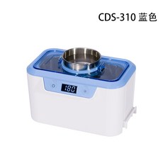 강 잘 모리 소형 가정용 초음파세척기 쥬얼 투명 치 커버 다용도 교정기, 블루 화이트 CDS-310