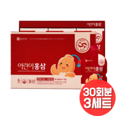종근당 어린이홍삼 (20ml x 30포), 30회분, 3개