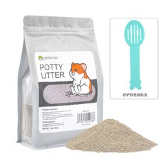 햄스터 오줌 모래 냄새 제거 알갱이 살균 곰 화장실 전용 돼지 쿠션 모래 총애 청결 목욕 용품, 저진뇨사(1.8kg)+(사삽), 1개